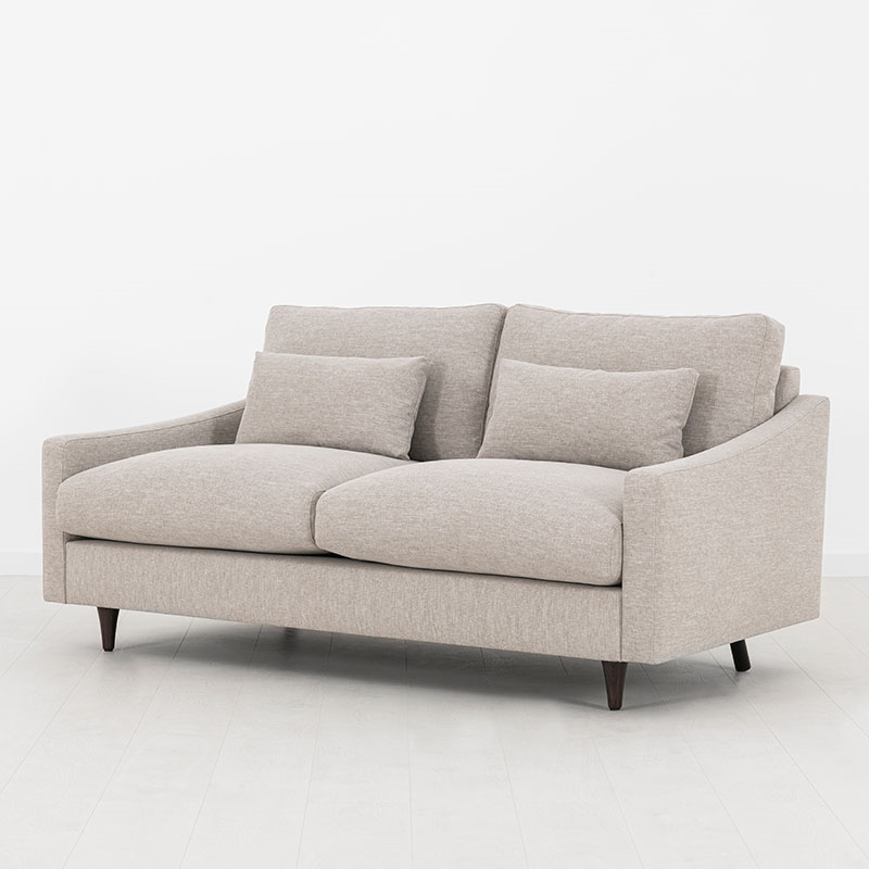 Model 07 Linen 2 Seater Sofa, Pumice-1