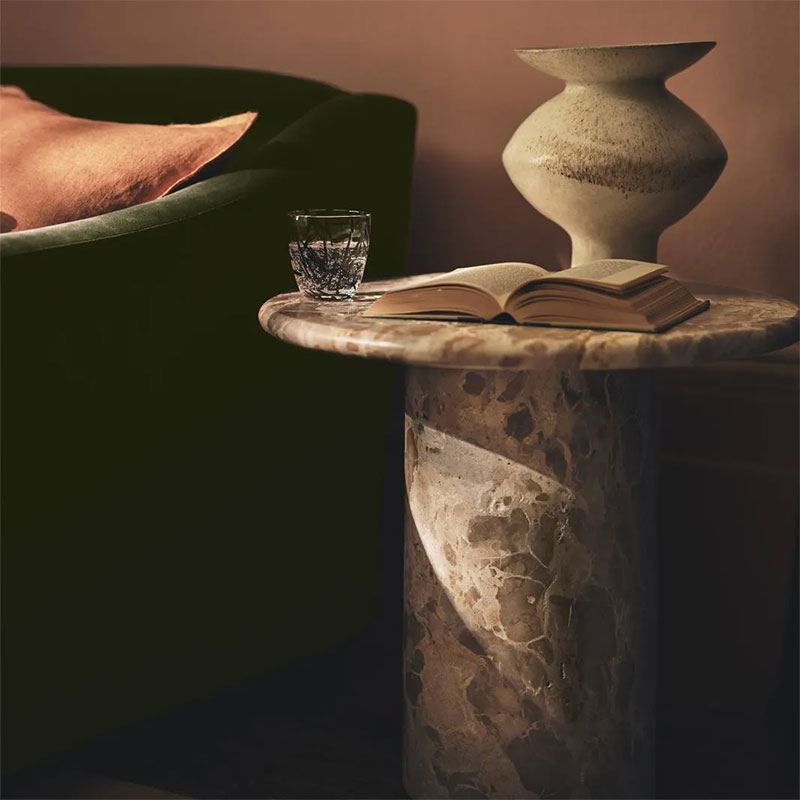 Floren Side Table, H50cm x Diameter 40cm, Capri-0