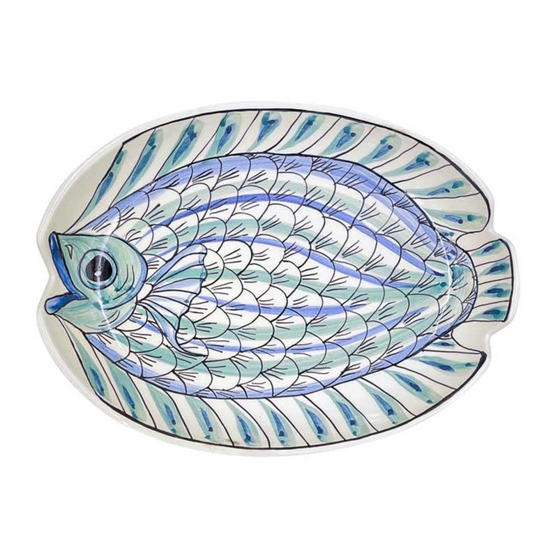 Romina Platter, W23 x L30cm, Blue-0