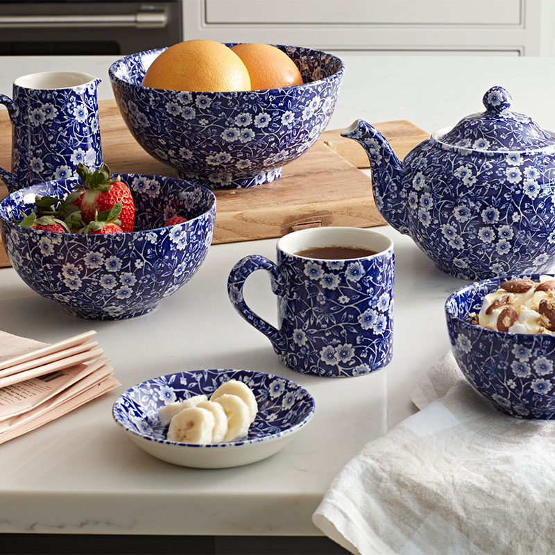 Calico Pudding/soup bowl, 20.5cm, Blue-1