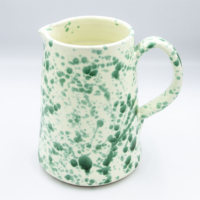 Splatter Jug, H14cm, Pistachio-0