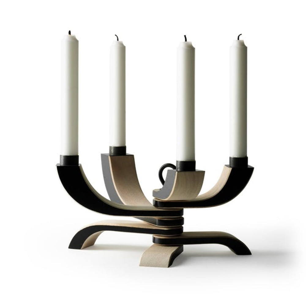 Nordic Light Fold-able candle holder, 20.5 x 13 x 5cm, Black-2