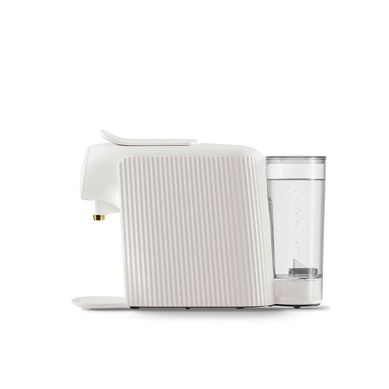 Plisse Capsule coffee machine, White-3