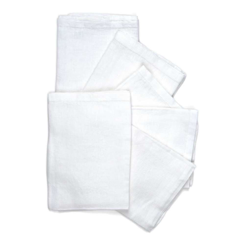 Emily Set of 6 napkins, L45 x W45cm, salt-1