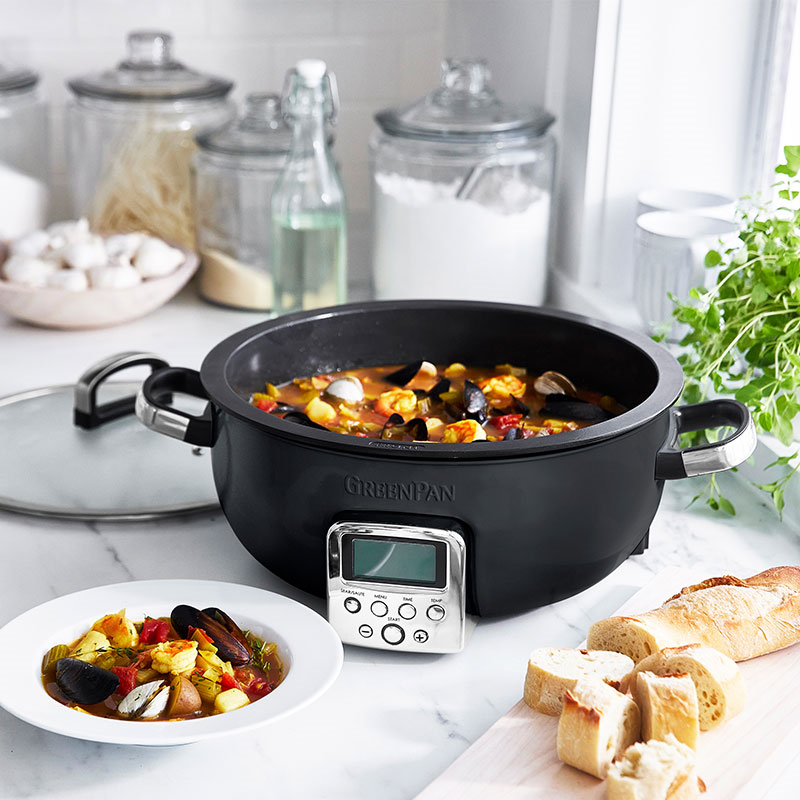 Non-Stick Multicooker, 5.6L, Black-2