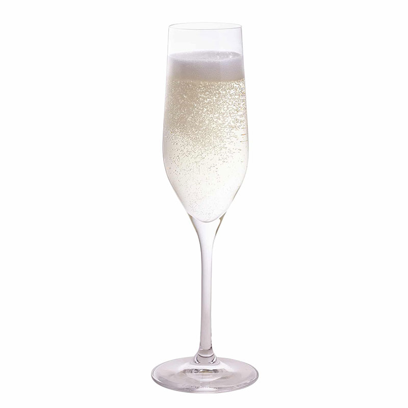 Wine and Bar Set of 2 Flutes, 180ml, Clear-1