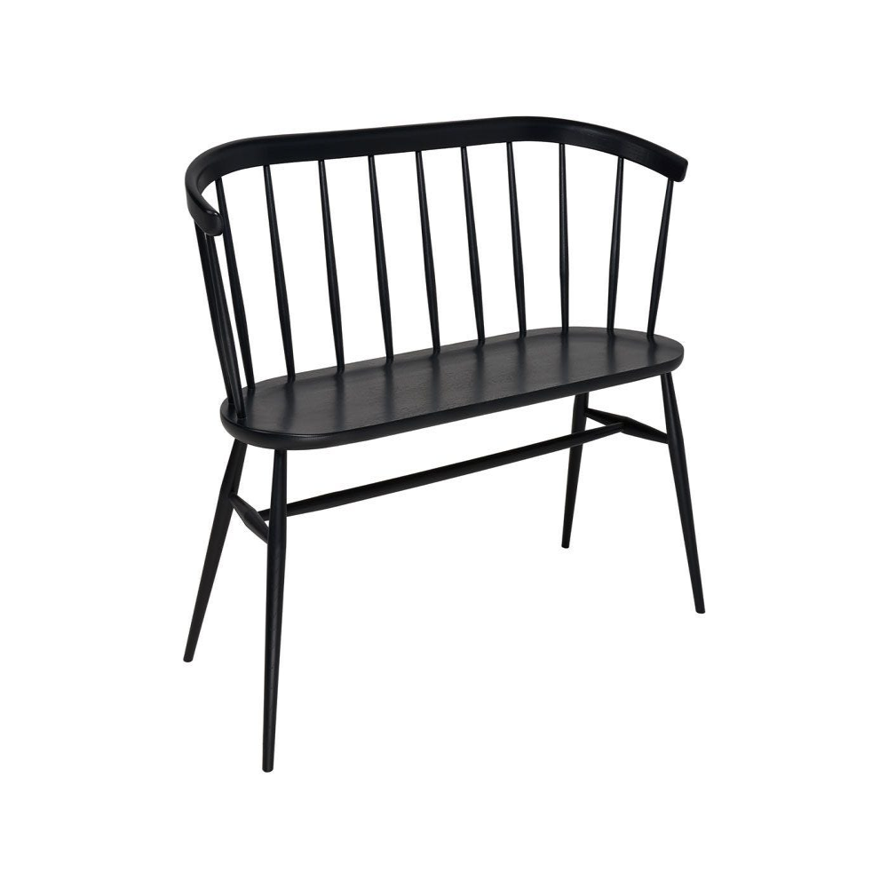 Heritage Love Seat, Black-2