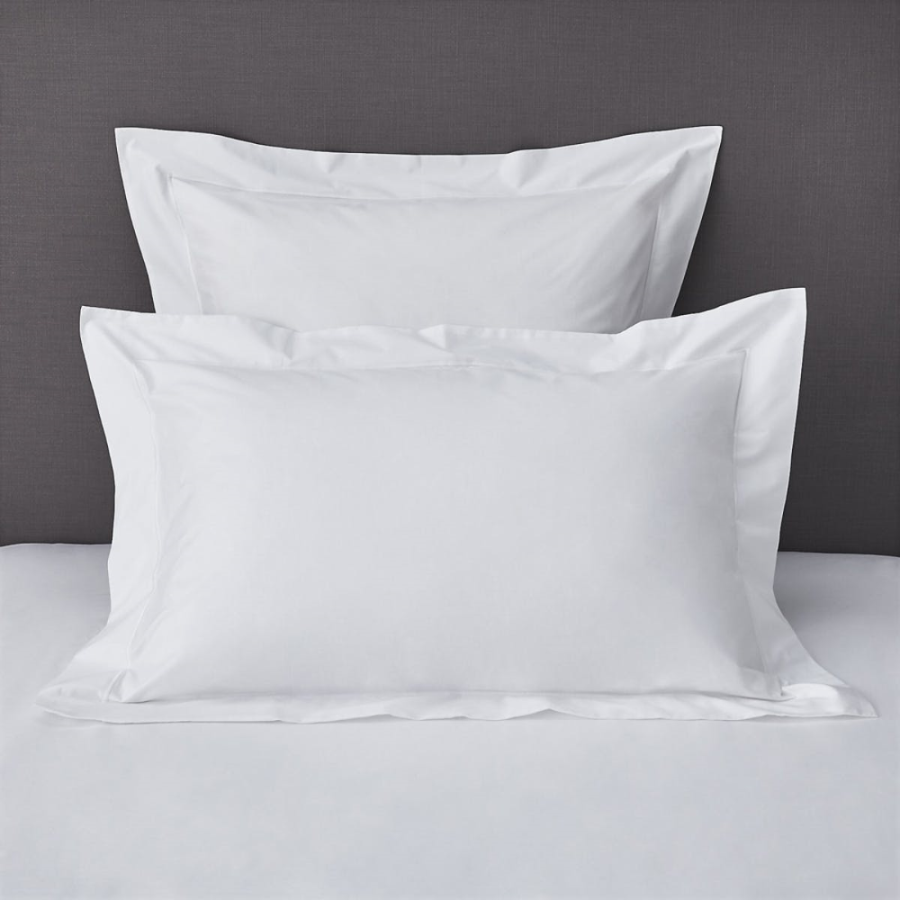 Savoy - 400 Thread Count Egyptian Cotton Square oxford pillowcase, 65 x 65cm, White-0