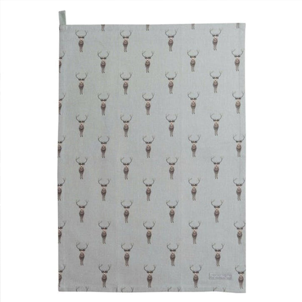 Highland Stag Tea towel, 45 x 65cm-0