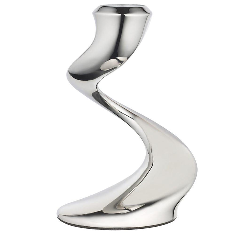 Windrush Candlestick, 16cm, Stainless Steel-0