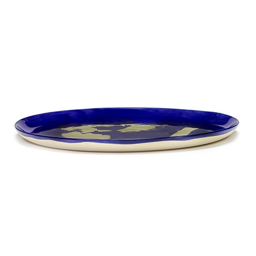 Ottolenghi Serving platter, D35, Blue And Gold-1