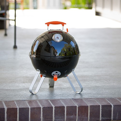 Ranger V4 Charcoal BBQ Smoker, 37cm, Black-0