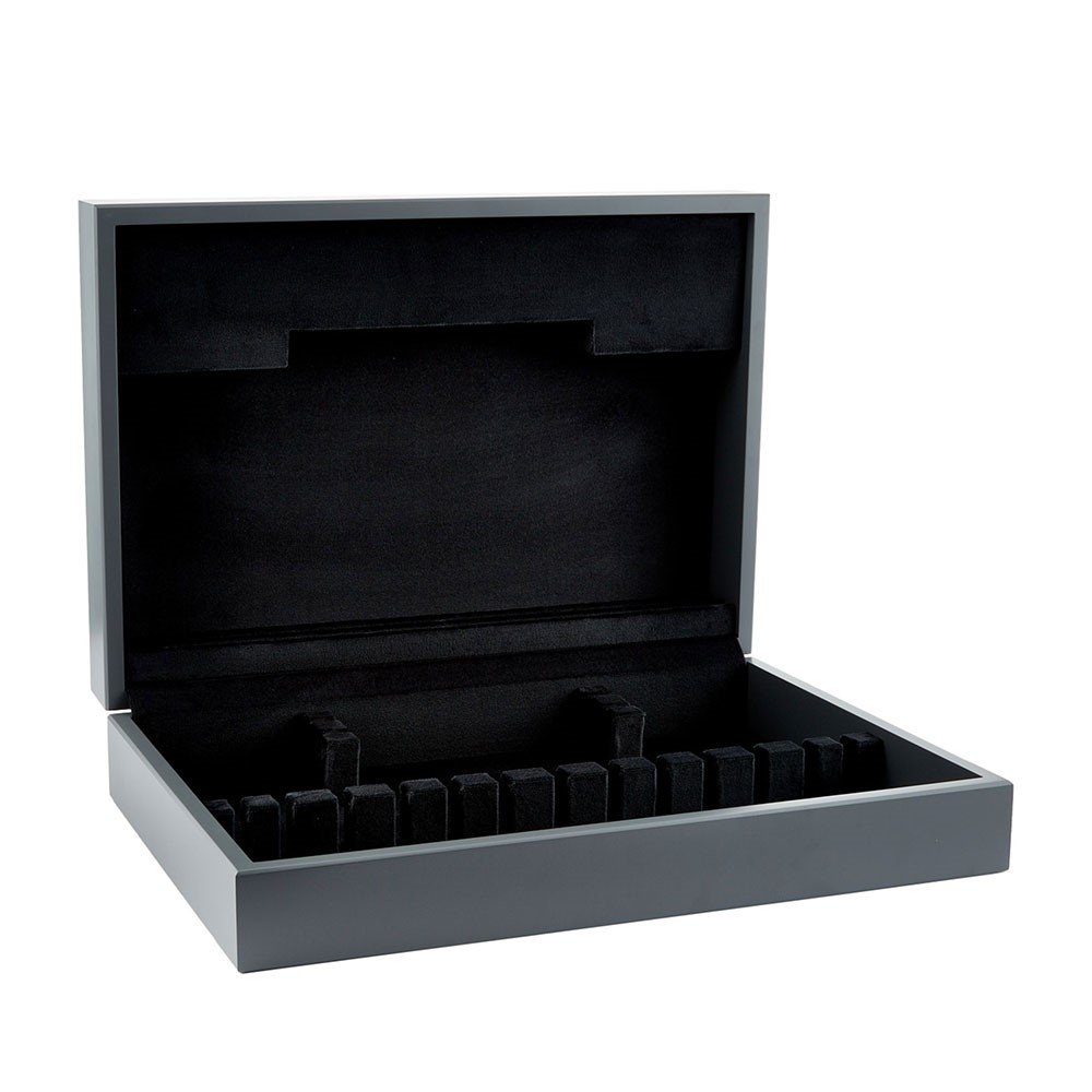 Yorkshire Black Canteen with Black Cotton Velvet Lining (Canteen Only Without Cutlery)-0