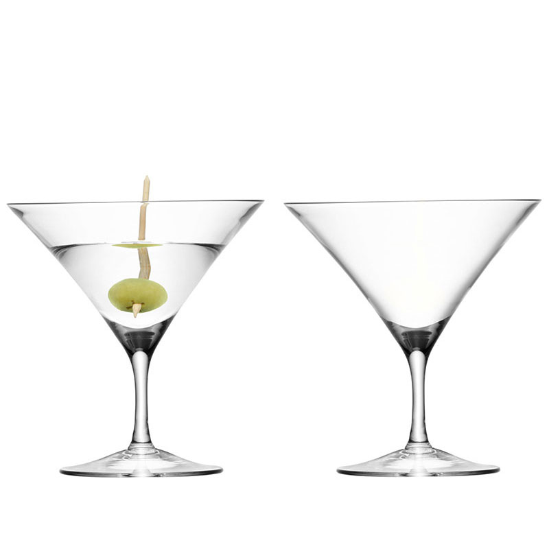 Bar Martini Glasses Set of 2, 180ml, Clear-0