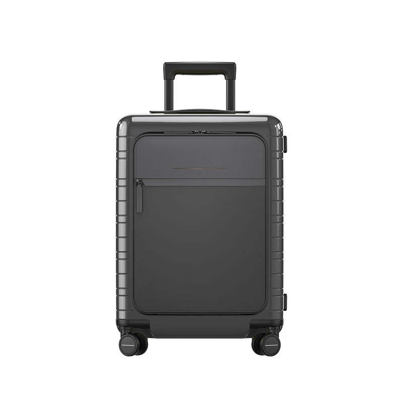 M5 Smart Cabin Suitcase, H55 x W20 x L40cm, Glossy Graphite-1