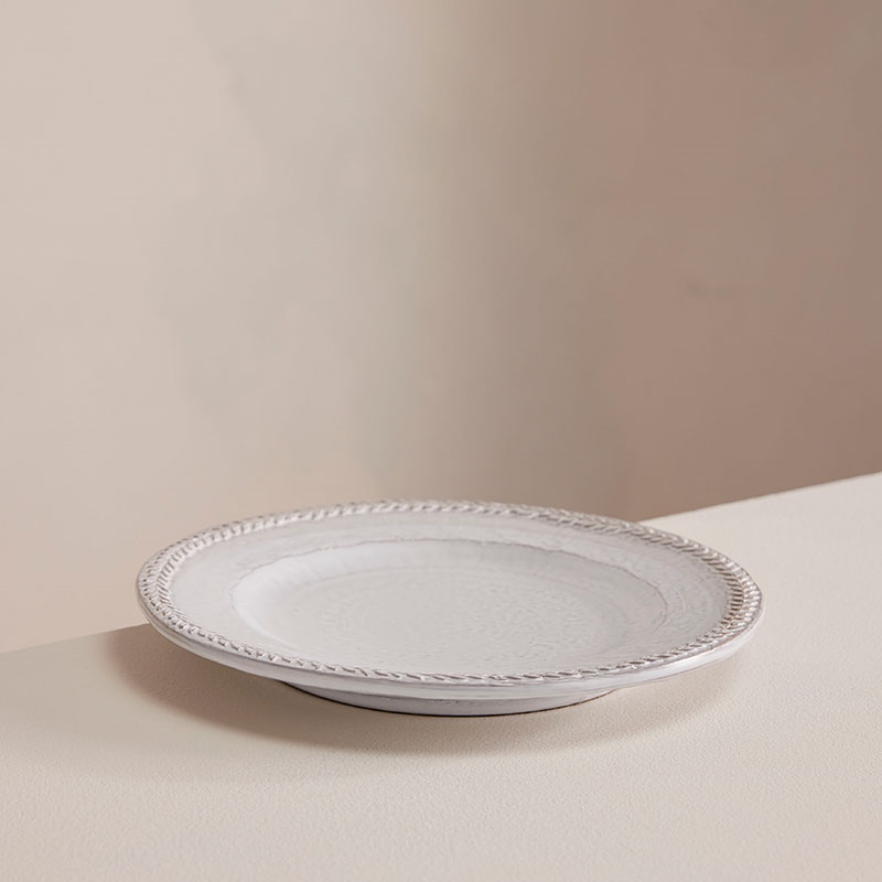 Hillcrest Set of 4 Side Plates D21cm, White-1