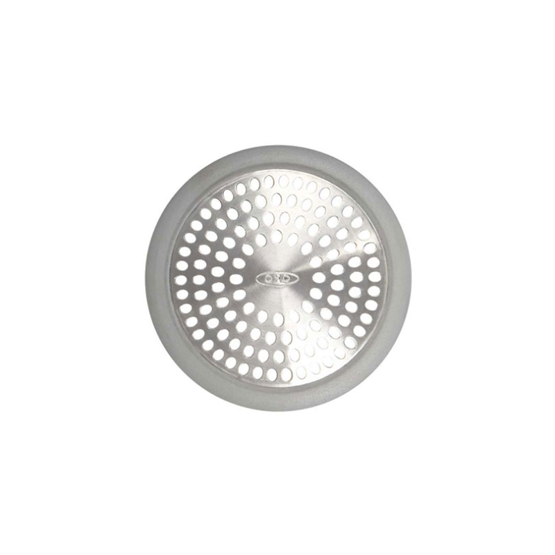 Bath tub drain protector, Silver/Black-0