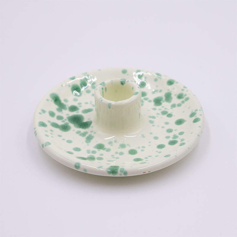 Splatter Candle Holder, Pistachio-0