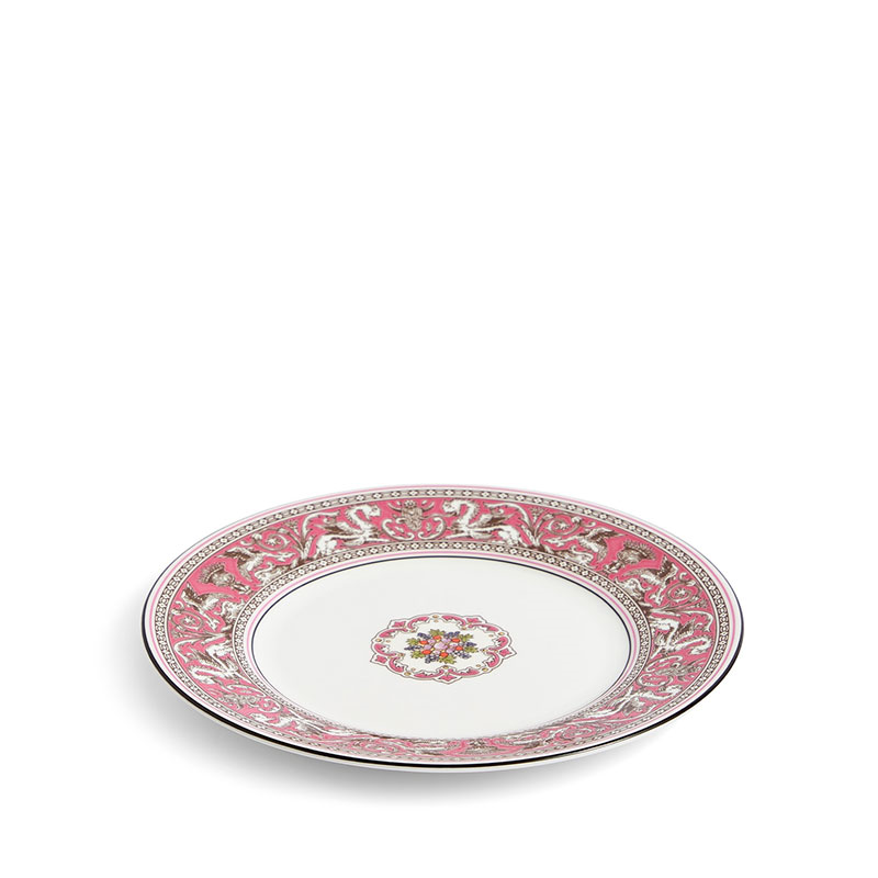 Florentine Plate, D20.6cm, Fuchsia-1