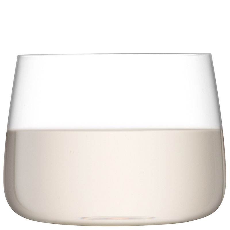 Metropolitan Set of 4 Stemless Glass, 360ml, Clear-2