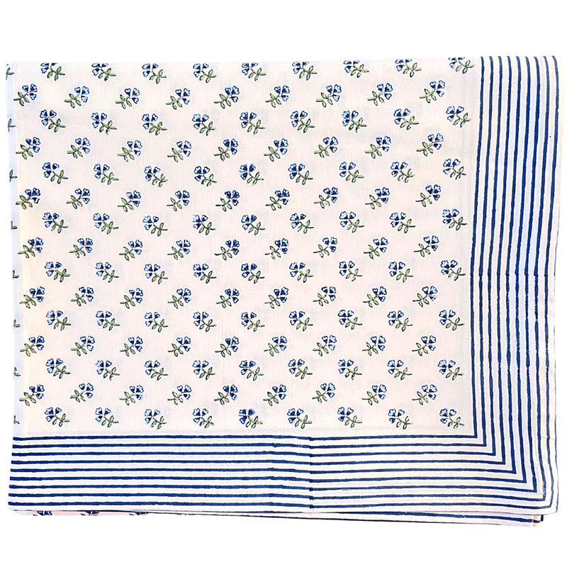 Ditsy Tablecloth, 150 x 350cm, Blue-0