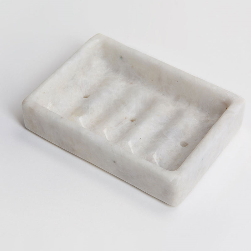 Mandalay Soap Dish, 15 x 10cm, Marble-2