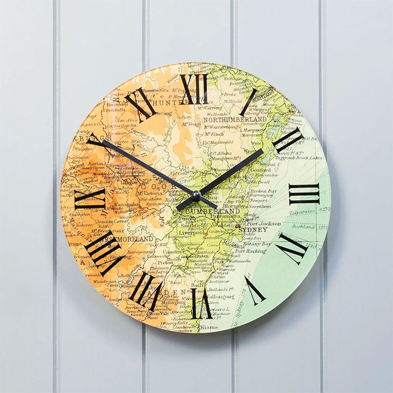 Personalised Map Clock, 30cm-2