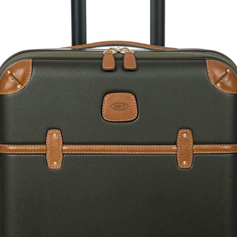 Bellagio Carry-On Suitcase with Front Pocket, H55 x L38 x W23/27cm, Olive-10