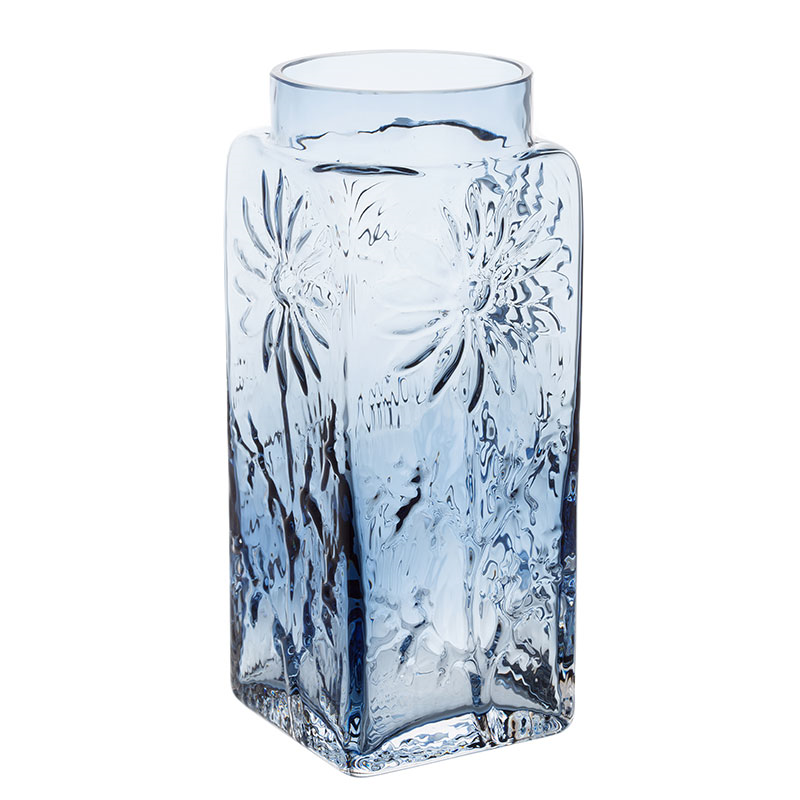 Marguerite Tall Vase, 21cm, Ink Blue-2