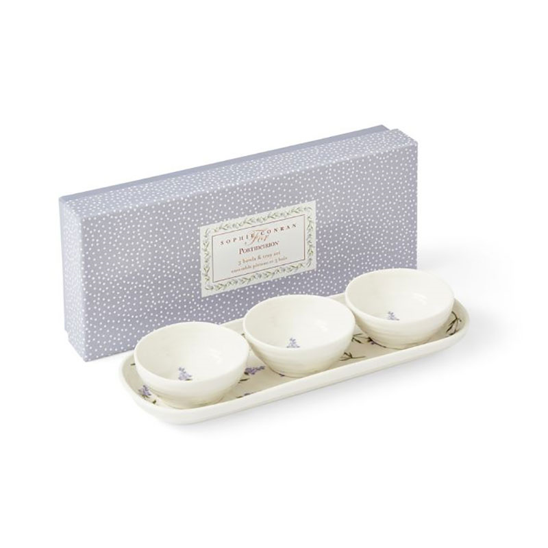 Lavendula 3 Dip Bowls & Tray, Multi-5