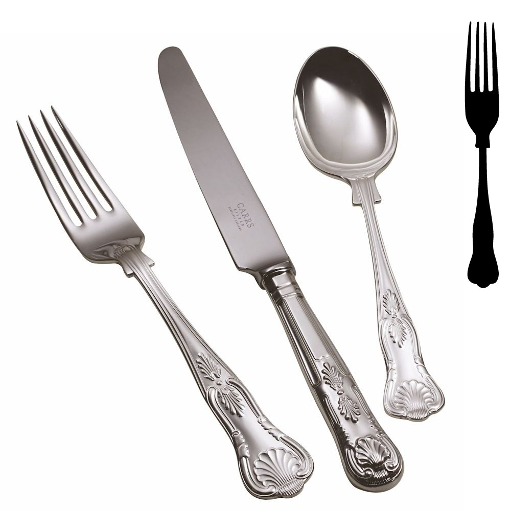 Kings Dessert fork, Stainless Steel-0