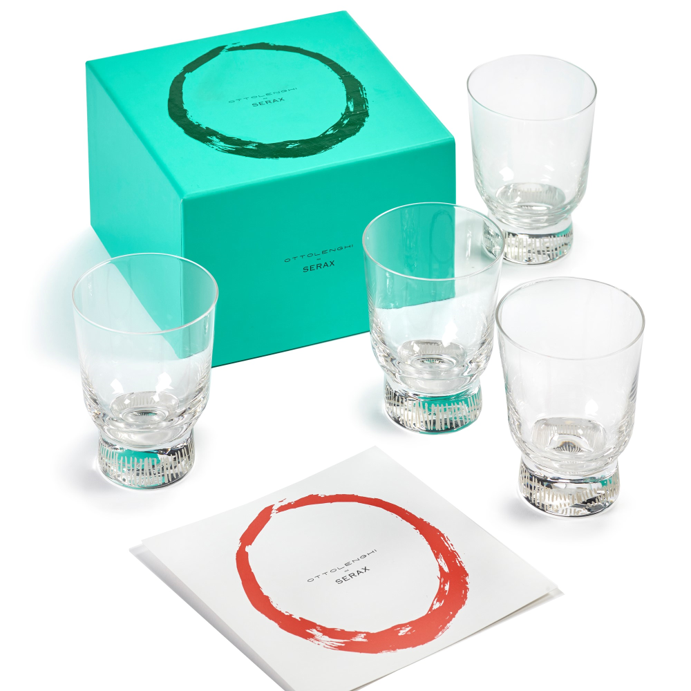 Ottolenghi Set of 4 large tumblers, D8, Clear-2