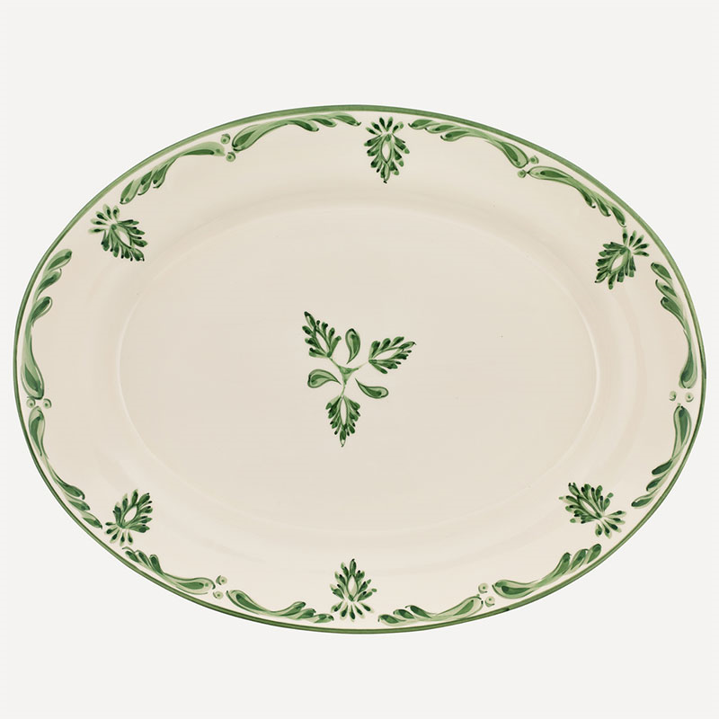 Eleanor Platter, 46x 35cm, Forest Green-1