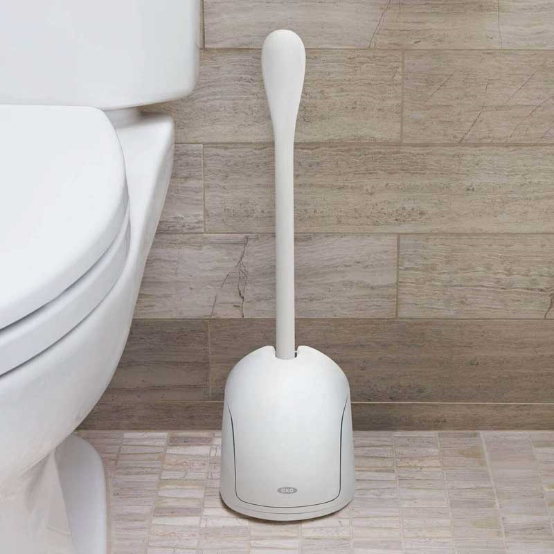 Compact toilet brush, White-0