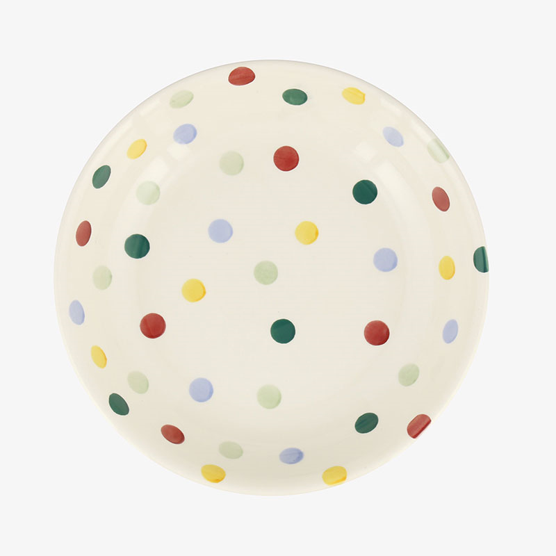 Polka Dot Pasta Bowl, D23.5cm, Cream-2