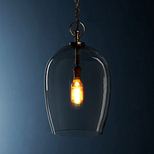 Pendant Light, Priscilla, Clear, 17x34cm-0