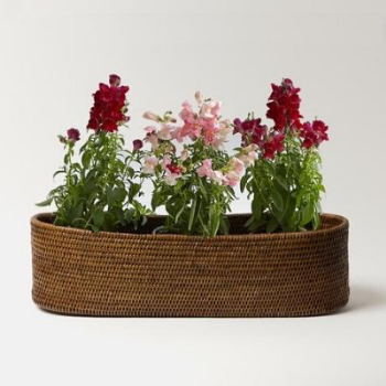 Oval Planter, Kethi, Rattan, 54cm-0