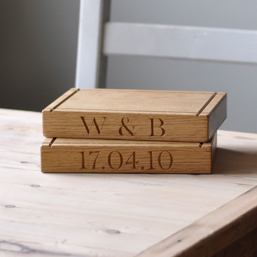 Personalised small board, 23 x 16 x 3.5cm, Oak-0