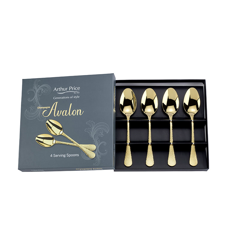 Avalon Serving Spoons, L20.5cm, Champagne-0