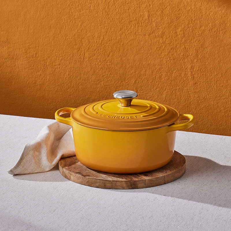 Signature Cast Iron Round Casserole, 20cm, Nectar-5