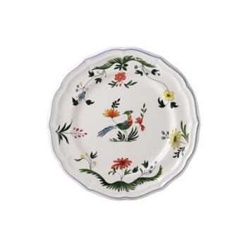 Gien- Oiseaux de Paradis, Dinner Plates, Set of 4-0