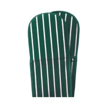 Double Oven Glove, Butcher's Stripe, Racing Green-0