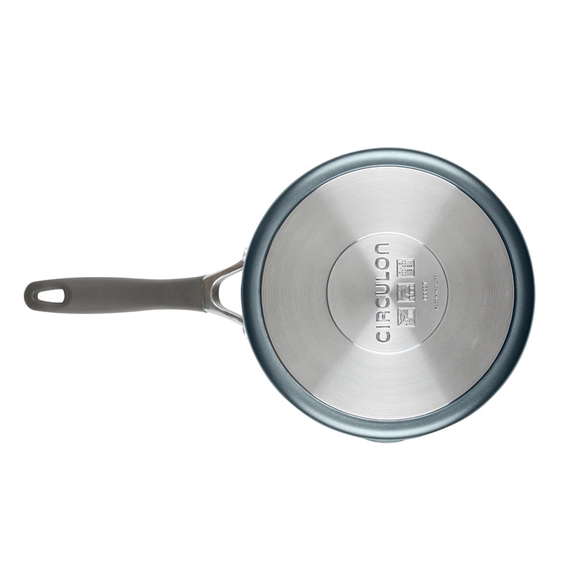 A1 Non-Stick  Straining Saucepan, 18cm, Grey-3