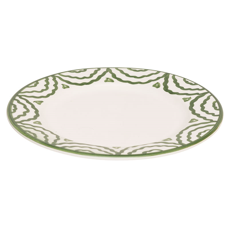 Tabla Set of 2 Side Plates, D20cm, Green-3