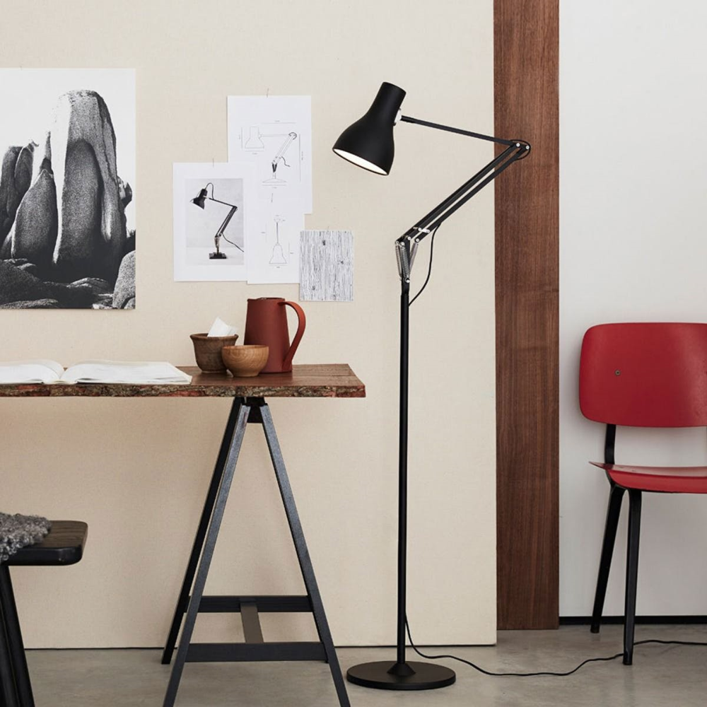 Type 75 Floor lamp, Jet Black-0