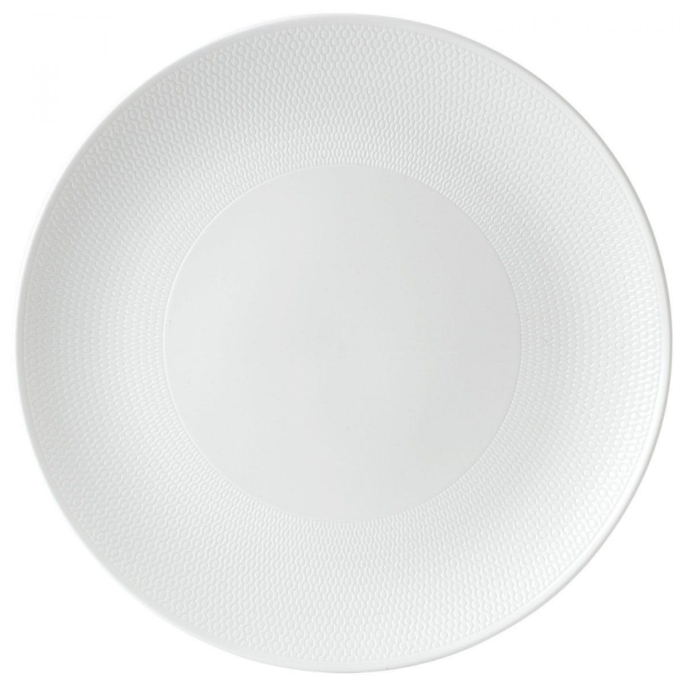 Gio Serving platter, 31cm, White/ Bone China-0