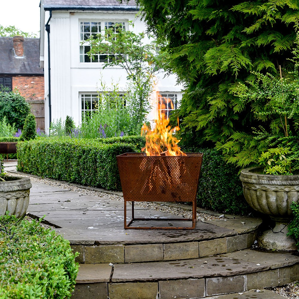 Norfolk Outdoor firebowl, W52cm, Rust-2