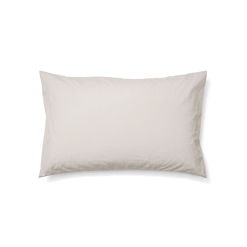 Relaxed Cotton Pair of Standard Pillowcases, Clay-3