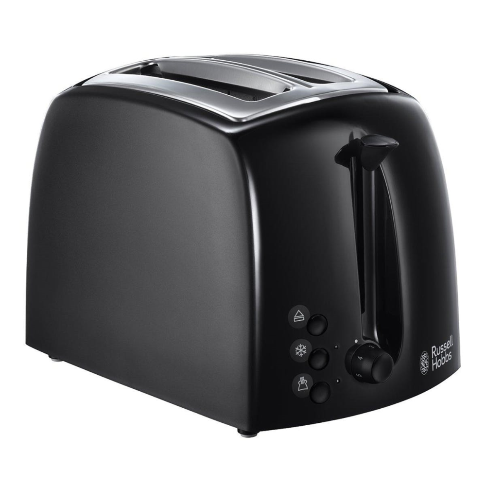 Textures 2 slice toaster, 33 x 22.8 x 21.4cm, Black-0