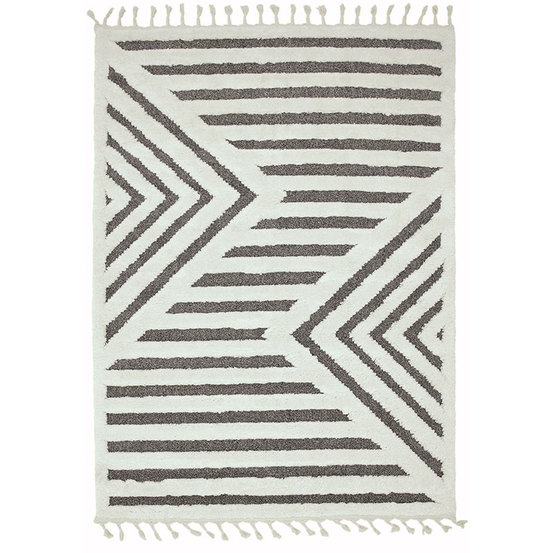 Arianna shard shaggy moroccan rug, 160 x 230cm, Cream-0